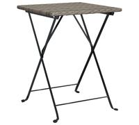 Folding Bistro Table Picnic Dining Table Garden Bar Table Poly Rattan vidaXL