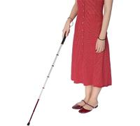 Folding Blind Cane, Telescopic Blind Cane Adjustable 8 Sections Stable Anti Slip Walking Stick Portable Walking Cane Mobility Cane for and Blind(139.5cm/55in)