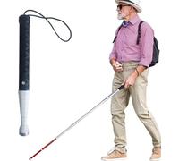 Folding Blind Cane, Walking for the Elderly 9-Section Titanium Alloy Telescoping Stick with Storage Bag Gift for Friends(138cm/54.3in)