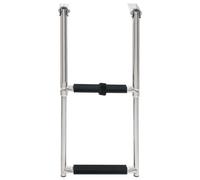 Folding Boarding Ladder 2/3/4-step Stainless Steel Foldable Boat Ladder vidaXL