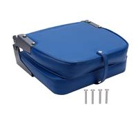 Folding Boat Seat with Comfortable Foam Padding Low Back Fold Down Marine Seat for Boat Deck Canoe Featuring Sturdy Aluminum Alloy Hinges High Strength Plastic Frame and PU