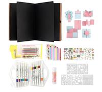 Folding Book for Memory - Accordion Style Scrapbook Album, Compact DIY Organizer, Art Paper Collection | Handmade Photo Book Valentine's Day