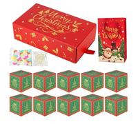 Folding Bouncing Box Seasonal Foldable Decoration with Confetti | Merry Christmas Bouncing Box for School Rewards, Parties, Family Gatherings, Kids, Adults