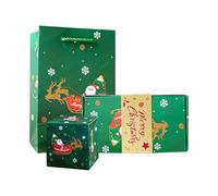 Folding Bouncy Box for Christmas - Folding Bouncy Candy Box DIY Merry Christmas - Christmas Stocking for Family Friends Parents Teachers, Family Friends Teachers and