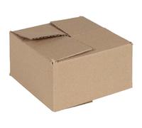 Folding Box Brown Cardboard 15x15x8cm Pack of 50 Storage Foldable Boxes Bulk