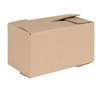Folding Box Natural Cardboard 24x13x13cm Pack of 50 Durable Modern Storage Bulk