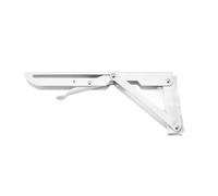 Folding Bracket, Folding Angle Bracket Pack of 2 Multicolor 8-20 Inches(White 10 Inch)