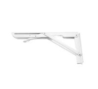 Folding Bracket, Folding Angle Bracket Pack of 2 Multicolor 8-20 Inches(White 12 Inch)