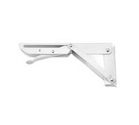 Folding Bracket, Folding Angle Bracket Pack of 2 Multicolor 8-20 Inches(White 8 Inch)