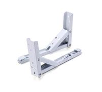 Folding Brackets 2PCS Triangle Folding Angle Bracket Heavy Support Adjustable Wall Mounted Bench Table Shelf Bracket Furniture Hardware for Folding(8inch)