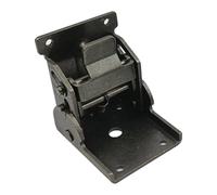 Folding Brackets for Bed Legs Self-Locking Hinge with 90 Degree Leaf for Desk Table(Black)