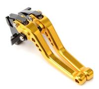 Folding Brake Clutch Levers For Ninja 650 2017-2024 Modified CNC aluminum 6-stage Adjustable Short Brake Clutch Lever Accessories(Yellow)