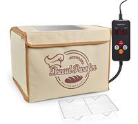 Folding Bread Proofing Box with Digital Temp Controller & 24H Timer and Metal Rack Multi-tier Insulated Collapsible Proofers for Sourdough, Pizza, Bread Baking, Yogurt, Kombucha