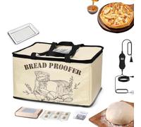 Folding Bread Proofing Box with Iron mesh & proofing tray, Temperature Control (50-113℉ / 10-45℃) Dough Proofer, 1-12H Timer, Space-Saving Sourdough Starter Warmer for Home Baking