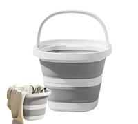 Folding Bucket - 10l Spill Proof Water Container for Versatile Use, Foldable Design with Sturdy Handle for Easy Carrying, Portable Utility Bucket for Beach Fishing Gardening Car Washing