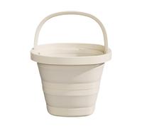 Folding Bucket with Handle, 10L Waterproof Water Container for Car Wash, Bathing, Camping, Kitchen, Laundry, Fishing, Travel, Beach