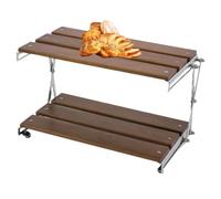 Folding Camp Rack Portable Picnic Shelf nizer Sturdy Storage Stand for Camping & Home Use Versatile Outdoor Gear Space Saving Design for Easy Setup