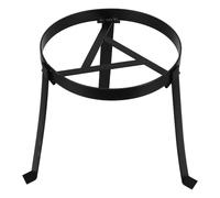 Folding Campfire Cooking Tripod Grill Stand for Outdoor Camping | 25cm Size, Galvanized Iron and Steel Pipes, Black Coated Finish, Supports Heavy Pots and Water Boilers