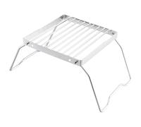 Folding Campfire Grill Grate, Grill Rack Stainless Steel Foldable Grill Stove Stand Ultralight, Charcoal Grate Cooking, Campfire Stand Portable Grid for Camping Hiking BBQ Fishing