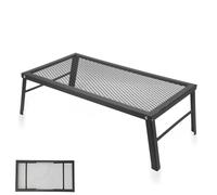 Folding Campfire Grill, Heavy Duty Iron Material Campfire Cooking Campfire Grill Water proof Portable Camp Fire Cooking Rack for Barbecue Camping
