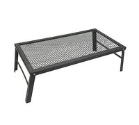 Folding Campfire Grill, Heavy Duty Iron Portable Camp Fire Cooking Rack, Over Fire Grill with Legs for Outdoor Barbecue Camping Hiking Picnic