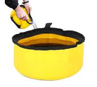 Folding Camping Bucket, 5L PVC Canister, Portable Basin with Ergonomic Handle, Lightweight Container with Design, Outdoor Storage for Camping and Fishing