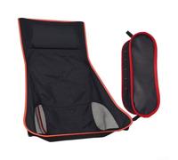 Folding Camping Chair Cloth 57x91cm Easy Install(Red-Edged) | Tool-free installation, for snap-on design, refresh old chairs, no pro needed, saves money