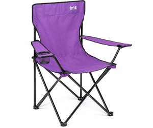 Folding Camping Chair Lightweight Portable With Cup Holder Fishing Outdoor Trail