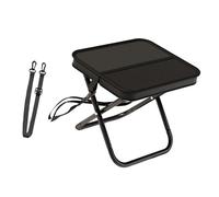 Folding Camping Chair, Practical Fishing Stool, Oxford Cloth, for Hiking, Gardening, Grilling, Cooking, Backpacking, Black