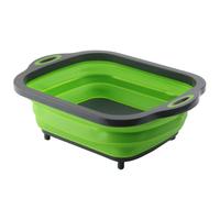 Folding Camping Cutting Board Dish Basin BBQ Prep Tub Camp Sink Washing Station Multifunctional Storage Basket
