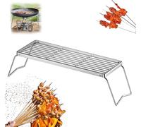 Folding Camping Grill, Stainless Steel Cooking Grate, Various Sizes, Camping Grill Grate, Portable Campfire Grill for Camping, Trekking, Garden and Outdoor Barbecue Fun (45 x 16)