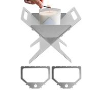 Folding Camping Pan, Compact Folding Candelabra, Portable Barbecue Grill, for Use in the Garden, Backyard, Picnic, Family Meetings and