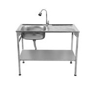Folding Camping Sink Monstershop Silver One Size