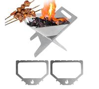 Folding Camping Stove - Compact Folding Candelabra, Portable Barbecue Grill - for Use in the Garden, Backyard, Picnic, Family Meetings and