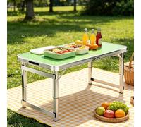 Folding Camping Table, Adjustable Height Utility Table, Heavy Duty Portable for Indoor/Outdoor Events, Parties, Picnics, 70-180cm, Foldable Design