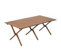 Folding Camping Table Folding Aluminum Foldable Portable Table Roll Up Picnic Table Adjustable 4-6 People Suitable For Garden Outdoor BBQ Backyard 108x71cm