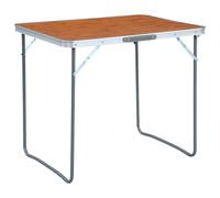 Foldable Camping Table With Metal Frame 80X60 Cm