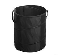 Folding Camping Trash Bin 38L Oxford Fabric Handle Collapsible Design | Diameter 34cm Height 40cm Suitable for Garden Leaves and Outdoor Waste Lightweight for Easy Transport