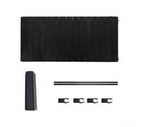 Folding Camping Trolley Table Top, Lightweight Folding Table, Easy Fold Storage 55X95cm Carbon Steel For Hiking(Black)