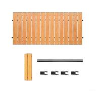 Folding Camping Trolley Table Top, Lightweight Folding Table, Easy Fold Storage 55X95cm Carbon Steel For Hiking(Yellow)