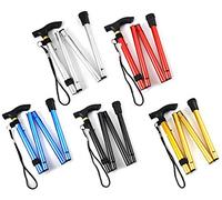Folding Cane Walking Stick Assorted Colours, Adjustable from 33-37 inchesFlexible and Durable Walking Aid, Collapsible Walking Stick & Mobility Aid, Healthcare Sl rgonomic (Normal Solid Colors)