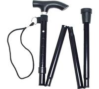 Folding Cane Walking Stick, Flexible and Durable Walking Aid, Collapsible Walking Stick and Mobility Aid, Adjustable from 33-37 inches, Healthcare Sleek Ergonomic & Comfortable Handles