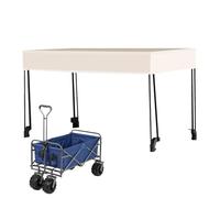 Folding Canopy - Golf Cart Rain Cover 600D Oxford Cloth,Stroller Accessories, Garden Push Awning, Portable Grocery Push Pull Cart Cover for Camping, Picnicking, Outdoor
