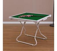 Folding Card Table with Wear-Resistant Desktop, 4 Cup Holders & Chip Trays for Gaming