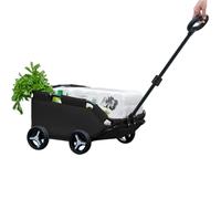 Folding Cart for Small Dogs and Cats - Lightweight Pet Stroller with 4 Wheels, Rolling Carrier, Ideal for Travel, Shopping, Walking and Playing