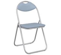 vidaXL Folding Chair 8 pcs Black 48 x 43.5 x 81 cm Faux Leather