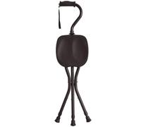 folding chair, Foldable Adjustable Crutch Chair Black 24x90-100cm 150kg Capacity