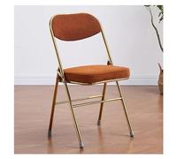 Folding Chair, Foldable Office Stool with Thick Padded Seat, Steel Frame, Indoor Visitor Chair, Event Chair for Dining, Study, Living Room