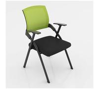 Folding Chair for Office Wide Seat Green Desk Chair Perfect for Meetings Conferences & Training Sesss Space Saving Design for Easy Sto