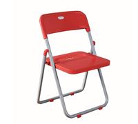Folding Chair - Instant One-Second Fold, Heavy-Duty Load-bearing, Space-Saving Design, Ideal for Events, Offices, Parties - Black & Red, 1-Piece Set